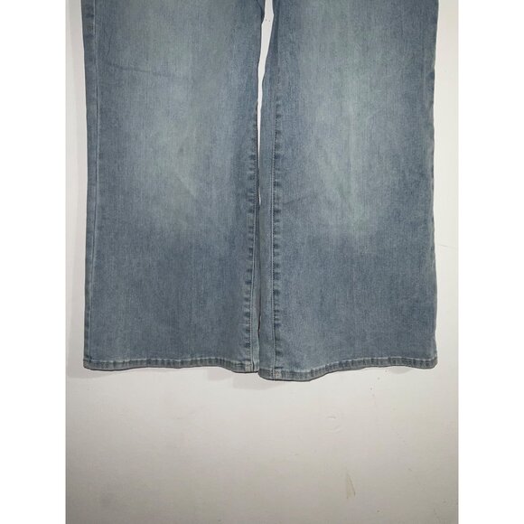 NYDJ New High Rise Major Wide Leg Capri Jeans in Cool Embrace Light Wash size 6 - Picture 5 of 16